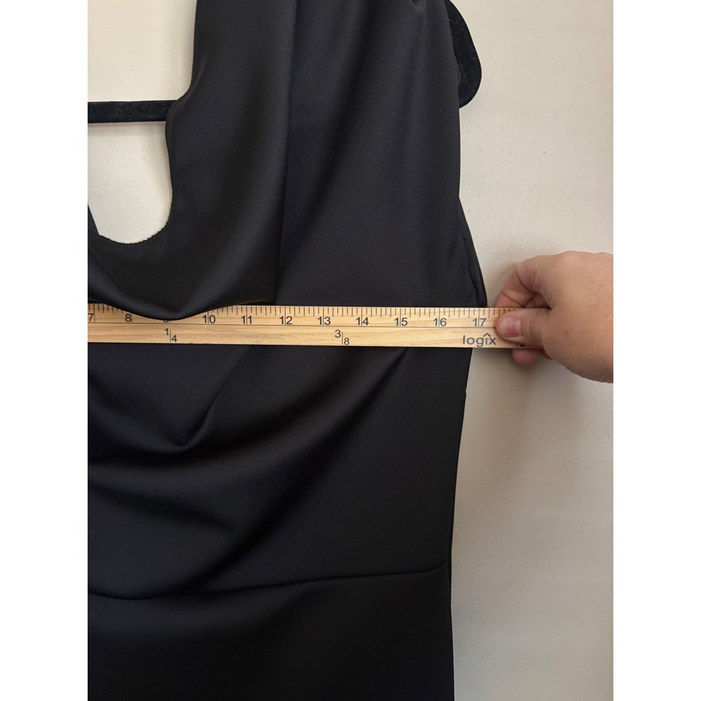 Unbranded Maxi Gown Women XL Black Excellent Cowl Neck Mermaid Formal Dress - Picture 4 of 11
